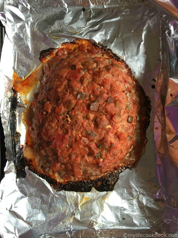 This Mexican chili meatloaf is based n my mother's chili. It's a delicious change from everyday meatloaf and is grain free.