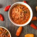 This easy stuffed pepper soup is a hearty bowl of yumminess. Easy to make and thick enough to be a stew. Your family will love it.