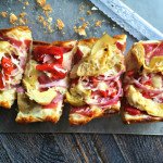 This antipasto french bread pizza can be made in 15 minutes start to finish. An easy, tasty weekday meal or snack for the big game.