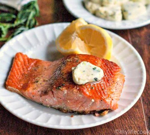 Salmon With Lemon Herb Butter