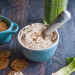 This low carb smoky salmon spread is a tasty dish to eat with fresh veggies or crackers. Only minutes to make.