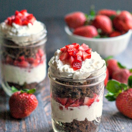 Cheesecake Parfaits In A Jar - Low Carb, Gluten Free Dessert! | My Life ...