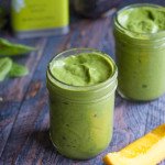 This mango matcha green smoothie is thick and delicious and good for your too. Healthy greens and the boost of matcha green tea make this a great breakfast choice.