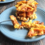 These chicken ham & swiss waffles are low carb and most tasty. Only a few ingredients and a few minutes to make.