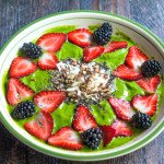 This low carb matcha smoothie bowl is the perfect dish to get you going in the morning.