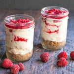 This raspberry no bake cheesecake is a delicious low carb treat that is easy to make.