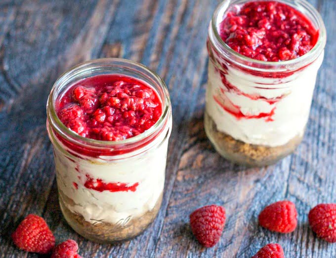 This raspberry no bake cheesecake is a delicious low carb treat that is easy to make.
