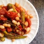 This Italian okra & beans dish makes a hearty and tasty side dish. Serve over rice to make a delicious vegetarian dinner.