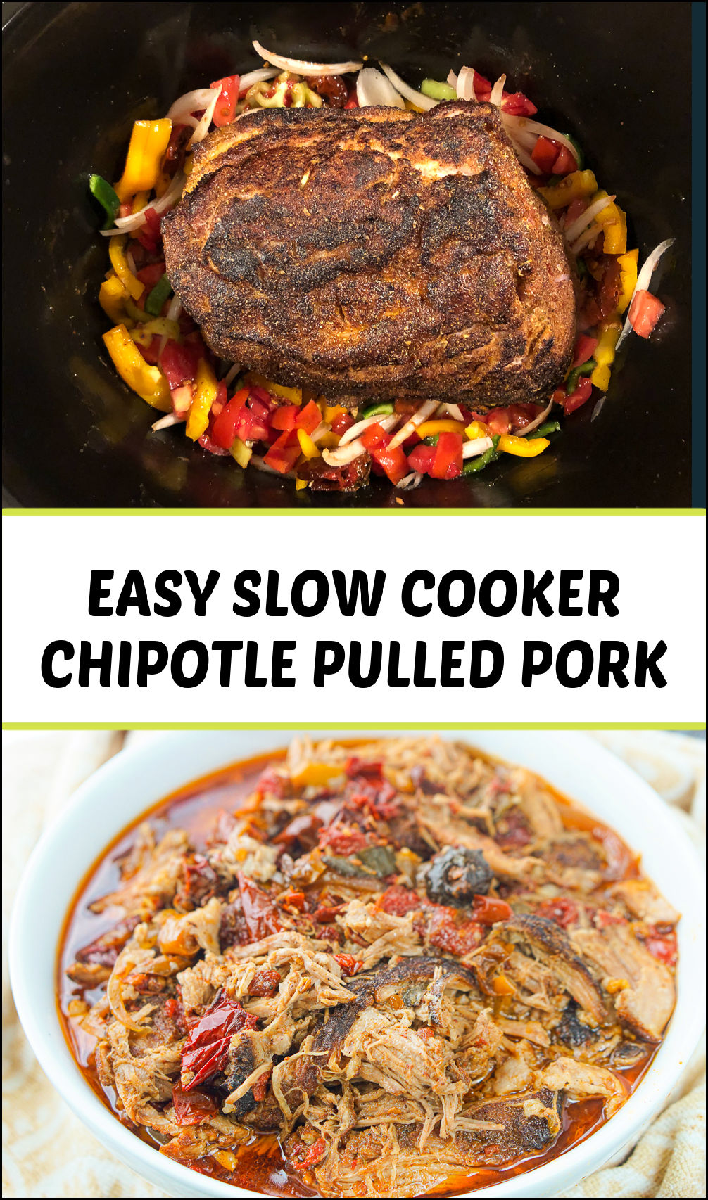 Chipotle Pulled Pork Recipe in the Slow Cooker tasty low carb dinner!