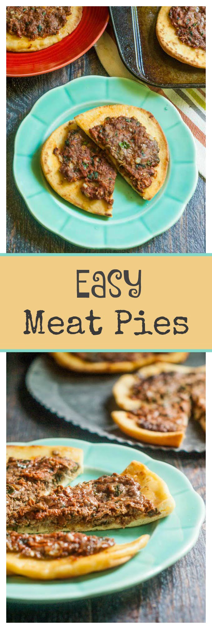 These easy meat pies are full of flavor and make a delicious change of pace for a week night dinner.
