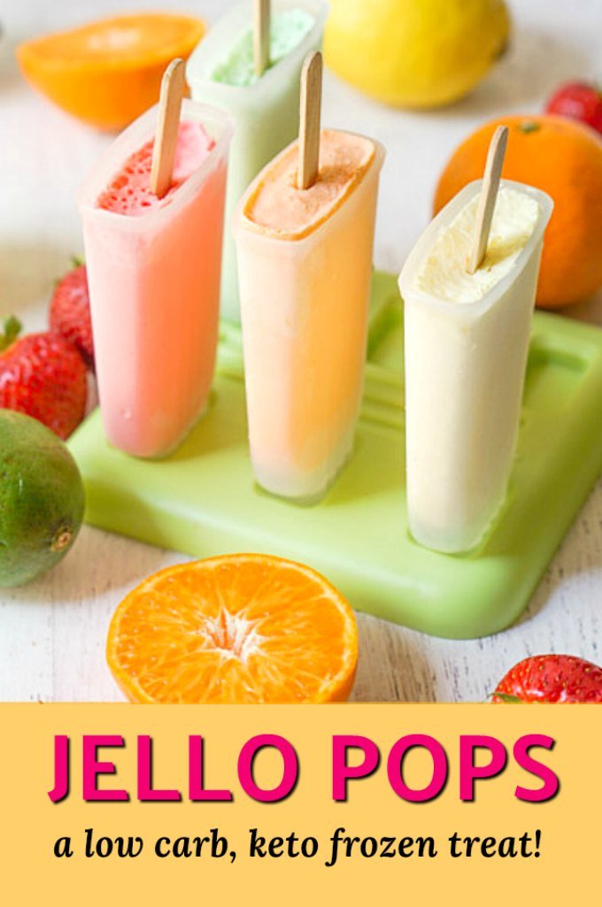 Low Carb Jello Pops just 2 ingredients for this keto frozen treat
