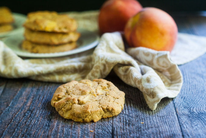 These tasty peach scones are low carb and gluten free. Easy to make and perfect for a quick breakfast in the morning.