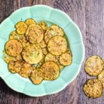 These za'atar zucchini chips are a delicious and healthy snack to use some of those plentiful zucchini from your garden. Only 0 or 1 WW points.