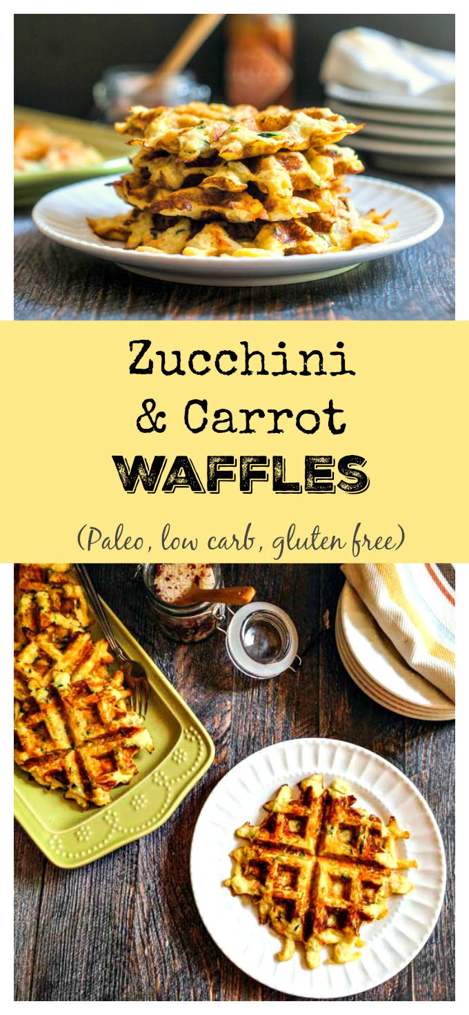 Zucchini & Carrot Waffles (Paleo, gluten free)