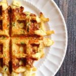 These Paleo zucchini & carrot waffles are quick to make and taste great. Low carb and gluten free, each waffle has 4.5g net carbs & 5 WW smart points.