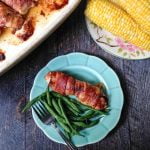 These bacon wrapped chicken cutlets and stuffed with cheese and ham to make for a delicious, low carb dinner.