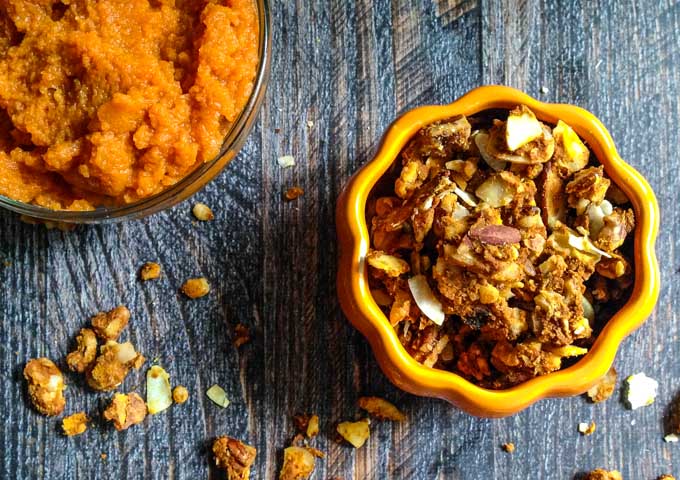 This cinnamon pumpkin granola is both gluten free and Paleo. A delicious, healthy snack, topping or breakfast cereal. 