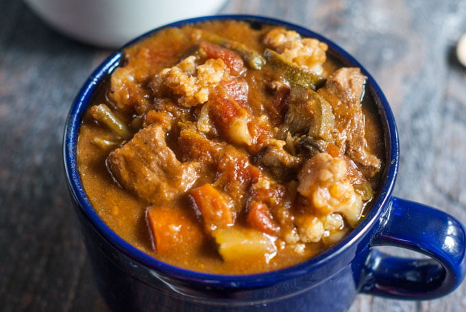 This nourishing Paleo stew is full of health boosting ingredients. It's an easy and tasty stew for those cold weather days.