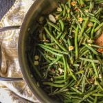 This easy Asian green beans almondine dish is a tasty, low carb side dish that you can whip up in less than 15 minutes.