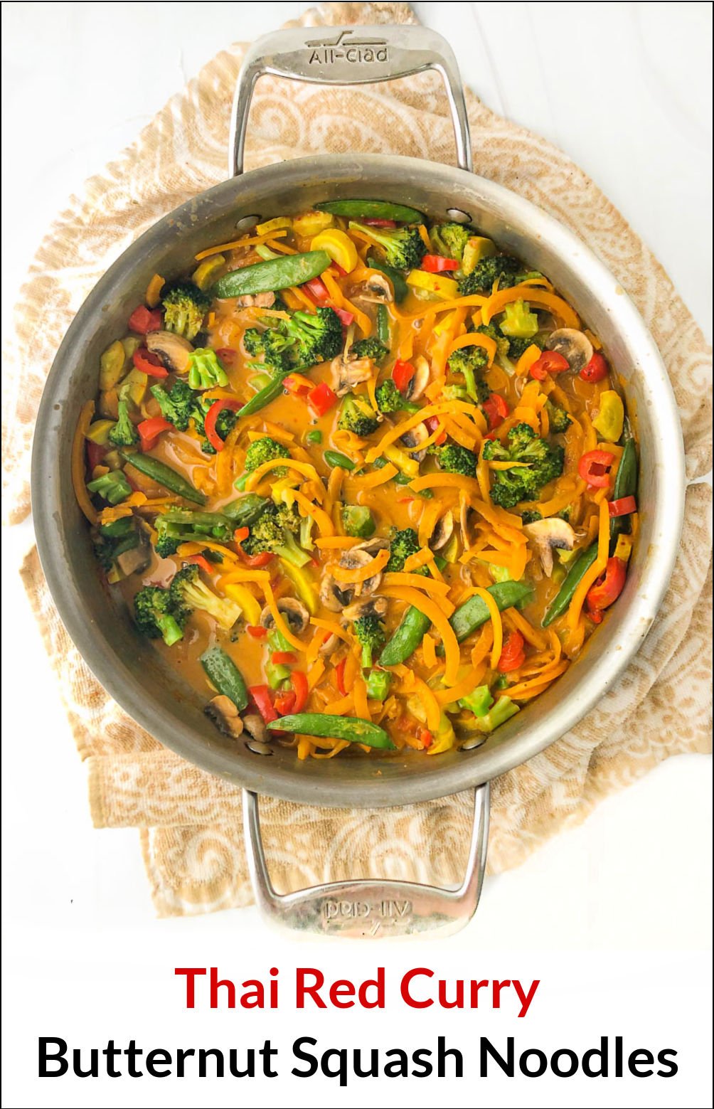 Thai Butternut Squash Red Curry easy, healthy dinner in 20 Minutes!