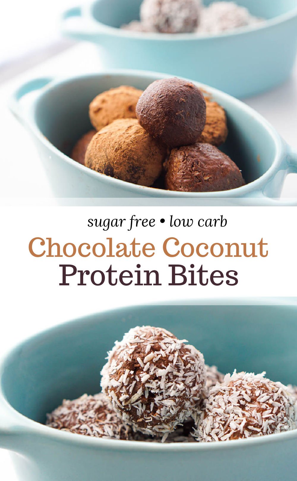 Keto Protein Balls easy chocolate coconut flavored sugar free snack!