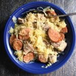 This pork & sauerkraut dish is an easy, traditional meal to start the new year. It's easy to make in the slow cooker or Instant Pot.