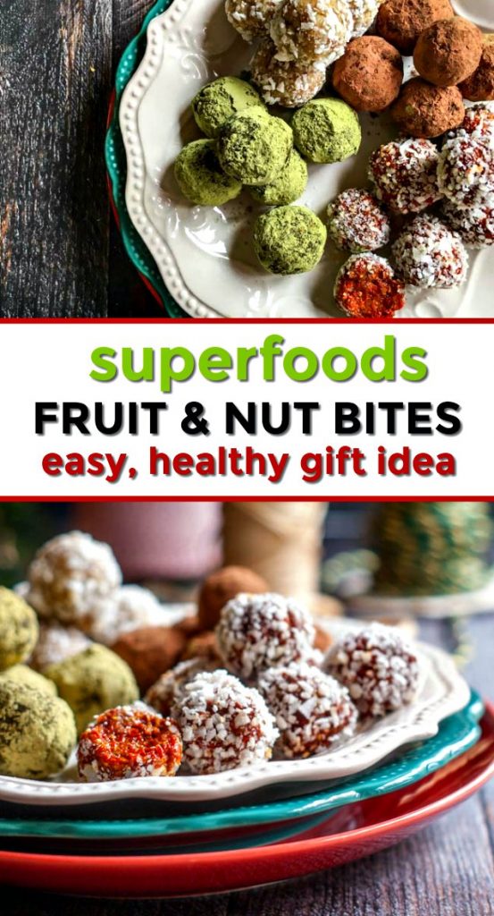 Superfoods Fruit & Nut Bites for an easy holiday gift! My Life Cookbook