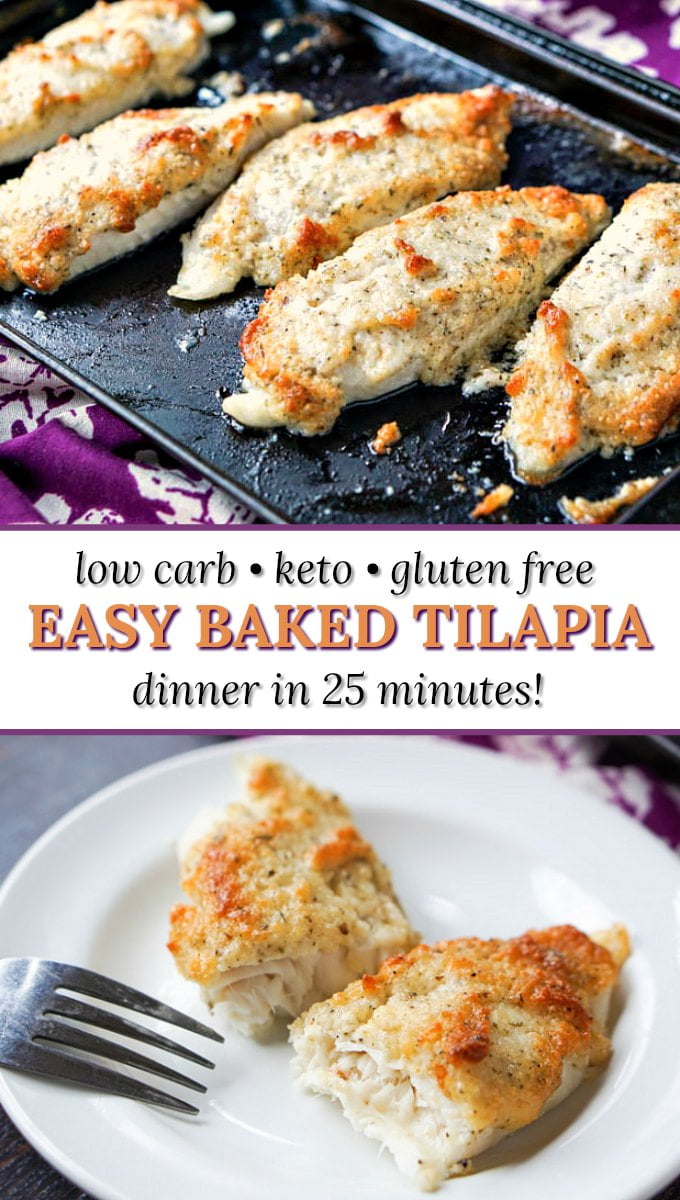 Easy Keto Baked Tilapia Recipe - Only 25 minutes to make ...