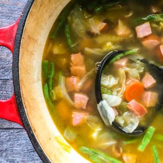This easy kielbasa vegetable soup will keep you warm on a cold day. Simple to make but full of flavor.
