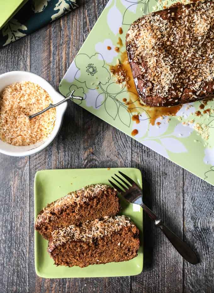 This Paleo coconut caramel quick bread is a tasty recipe you can eat any time of the day. Gluten free and full of flavor!