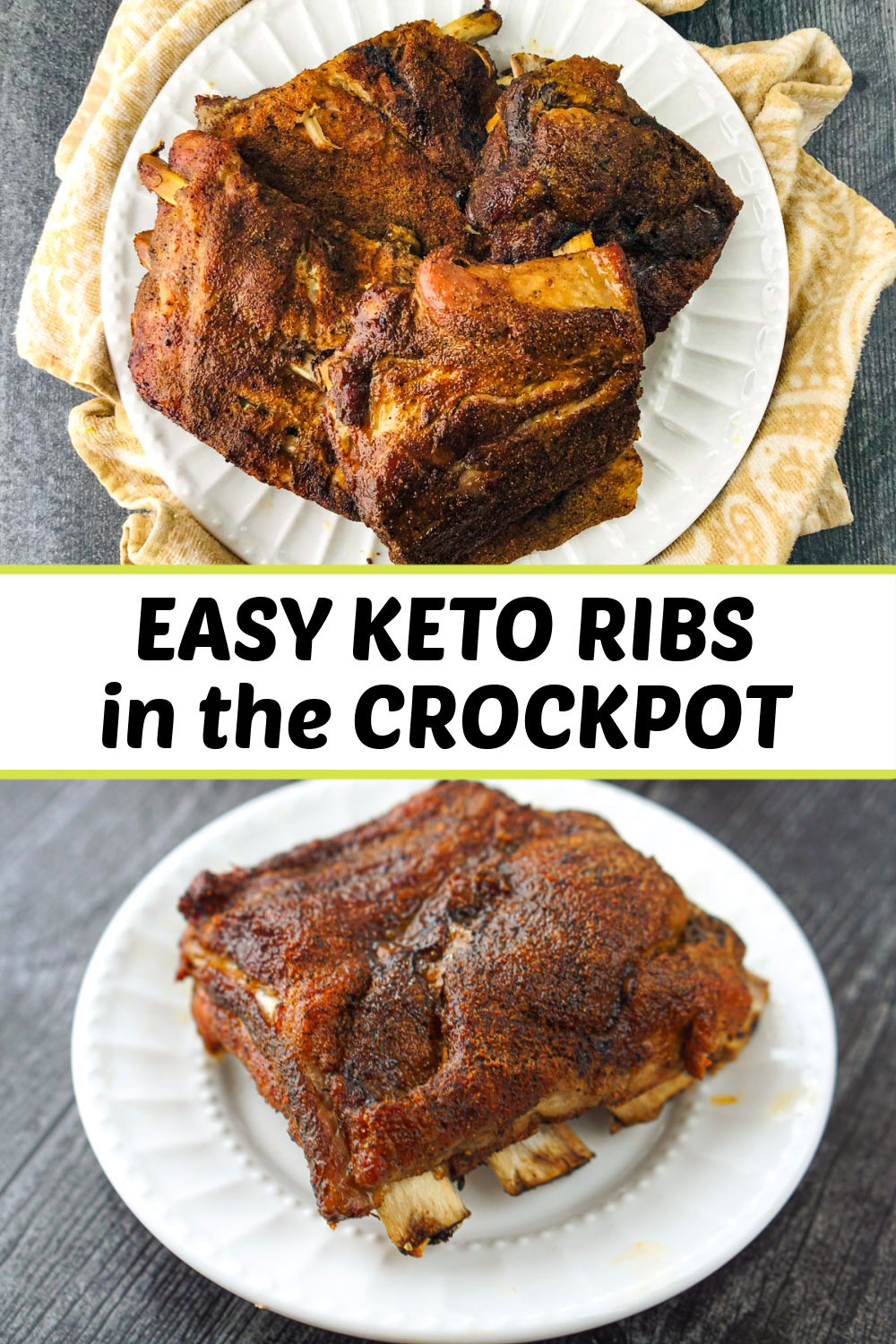 Easy Slow Cooker Keto Ribs with Middle Eastern Spice Blend Rub!