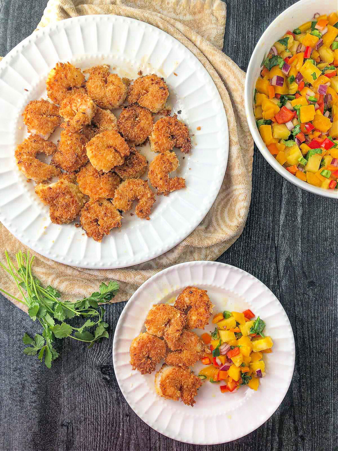 Keto Coconut Shrimp Recipe with Pineapple Mango Salsa in 30 minutes!