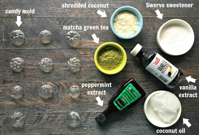 matcha candy ingredients and candy mold