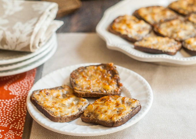 It's a retro party with Parmesan toast & rusty nail cocktails. Crunchy savory toasts are perfect with the sweet, aromatic rusty nail. 