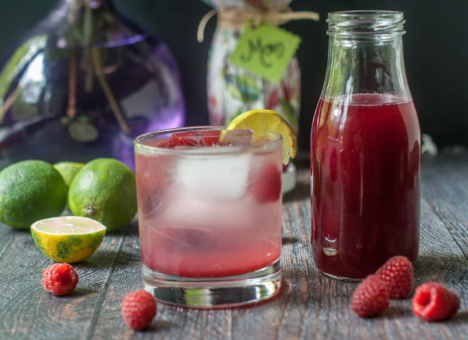This raspberry lime shrub drink is a great gift for Mother's day. Easy to make and can be used to make a refreshing drink, cocktail, salad dressing and even as a glaze for chicken or fish!