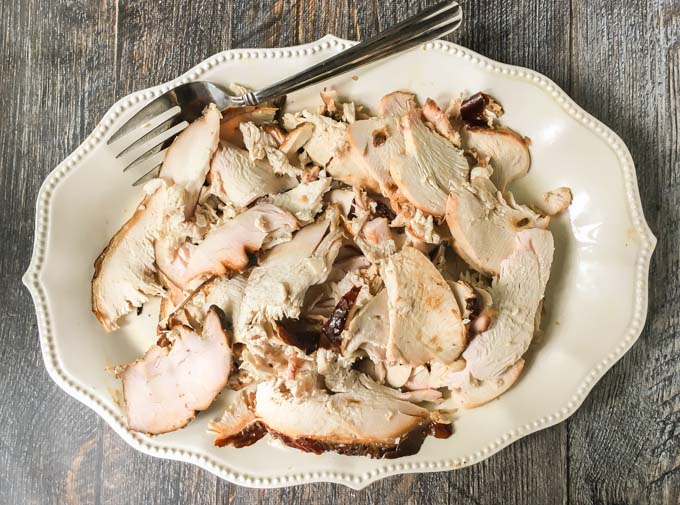 This easy brined smoked turkey breast is great for summer sandwiches and snacking. Or do like we do and have Thanksgiving in June!