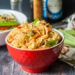 Try making Lo Mein using vegetable noodles for a deliciously healthy dinner. Only takes minutes to make this vegetarian dinner!