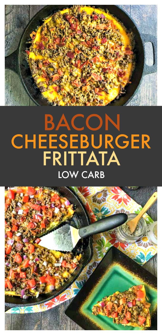 Low Carb Bacon Cheeseburger Frittata My Life Cookbook