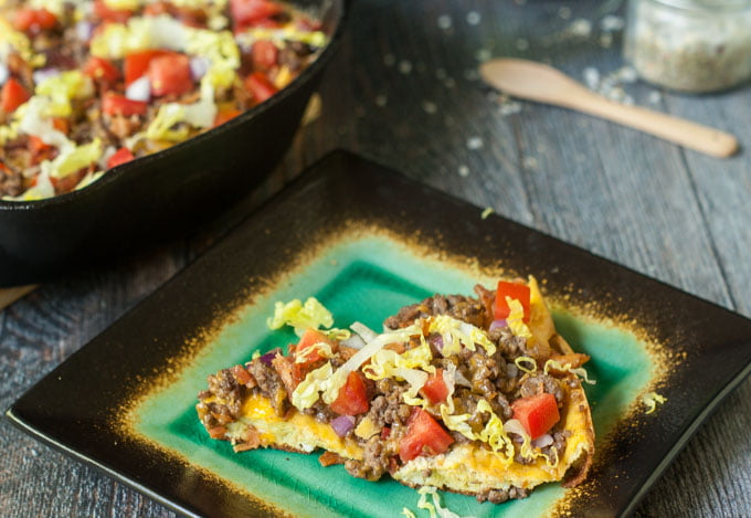 This low carb bacon cheeseburger frittata is a fun way to eat your burger without the bun! But the flavor is all there and it's only 1.3g net carbs per slice.