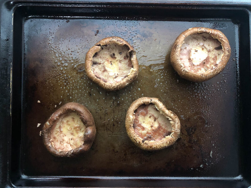 Keto Meatloaf Stuffed Portobello Mushrooms easy & healthy dinner