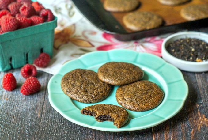 These raspberry earl grey tea cookies are a tasty way to get a lift in the afternoon. The raspberry and earl grey flavors make these low carb cookies the perfect match to a  cup of tea. Gluten free, grain free and only 0.2g net carbs per cookie.