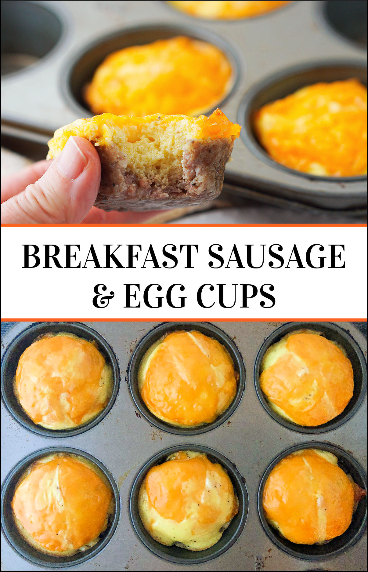 Keto Breakfast Cups with Sausage and Egg low carb breakfast on the go!