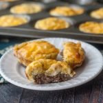 These easy breakfast sausage egg cups make a delicious low carb grab and go breakfast or snack. Make ahead and store in the freezer for an easy low carb breakfast.