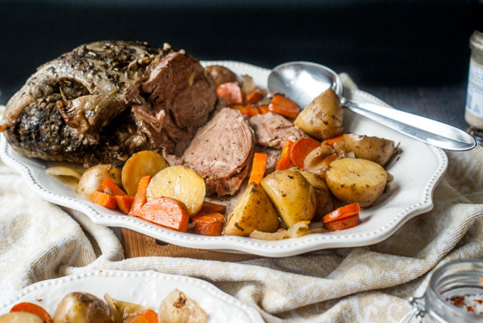 This is the time of year to make a nice slow cooker herb garlic lamb roast. Easy to make and the perfect way to celebrate the holidays with loved ones.