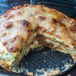 If you are craving lasagna on a low carb or gluten free diet, this is the recipe for you. It's rich and savory and highly addicting at only 6.3g net carbs per serving. 