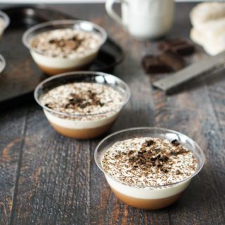 These tiramisu flavored gelatin desserts make for an easy, low carb sweet treat full of all those traditional tiramisu flavors.  Each dessert has only 2g net carbs with the added benefit of healthy gelatin!