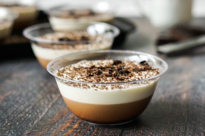 closeup of these low carb dessert cups
