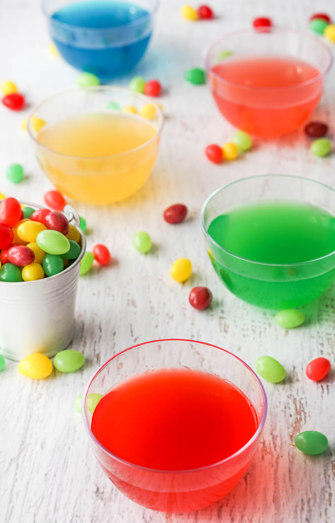 Keto Jelly Bean Flavored Gelatin for Easter! (sugar free, low calorie)