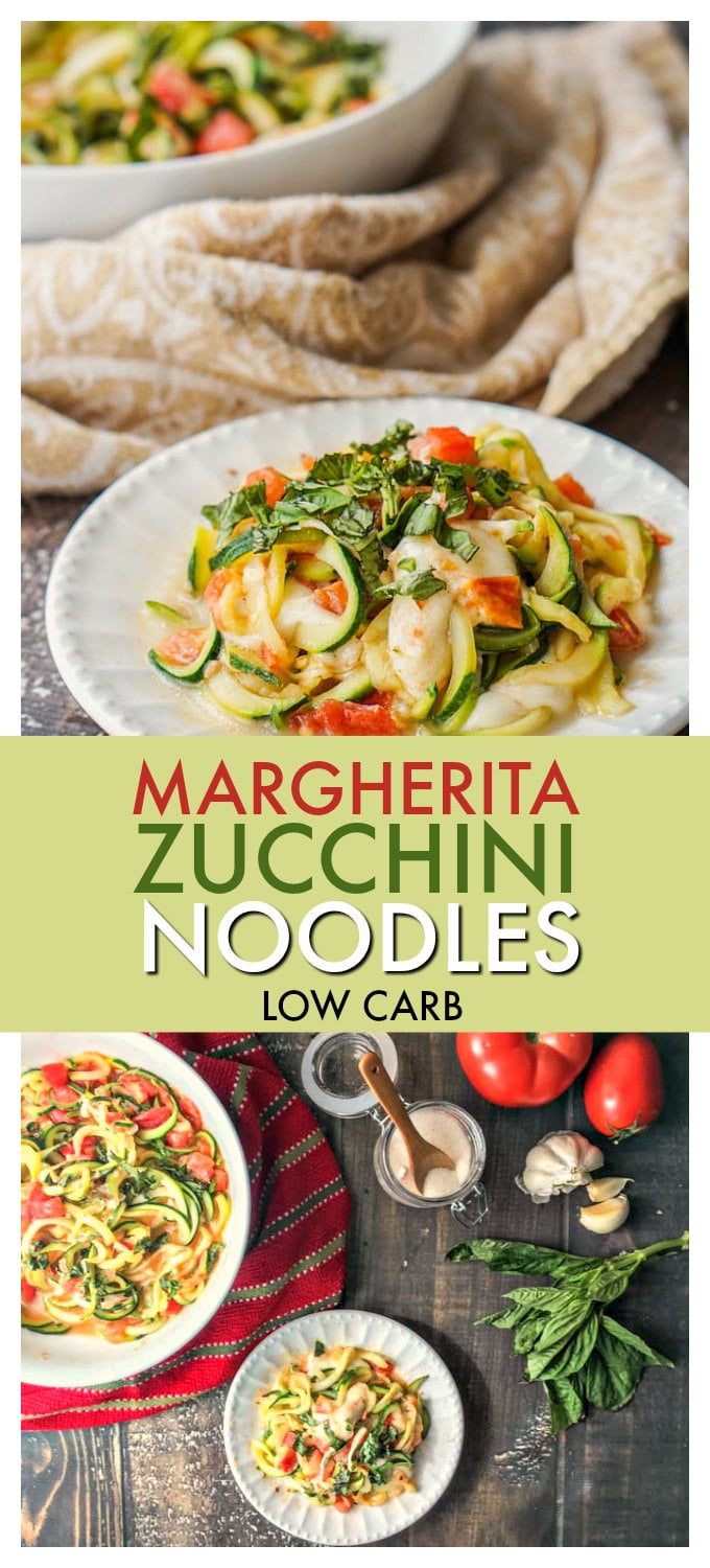 Zucchini Noodles Margherita A Fast Low Carb Lunch! My Life Cookbook