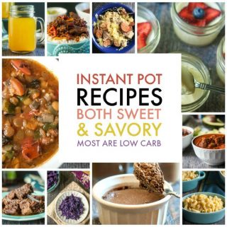 If you just got an Instant Pot recently or are a pressure cooker veteran, you will love these easy low carb Instant Pot recipes. I have many many main dishes and a few sweet dishes too. Check them out below!